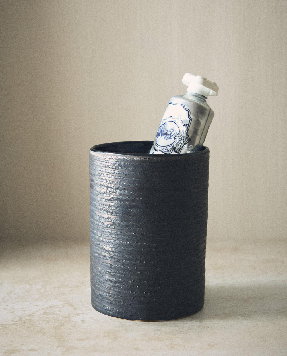 Zara Home мыльница, керамика, чёрный