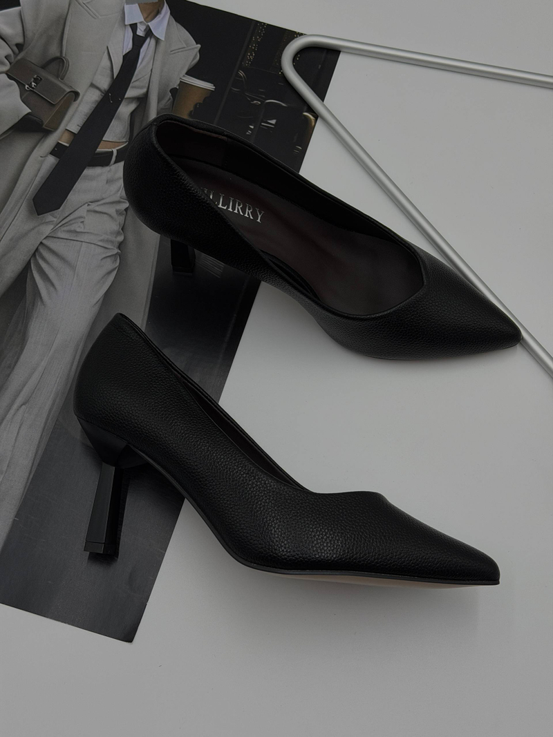 Туфли женские экокожа арт. 184-2 цвет "чёрный"