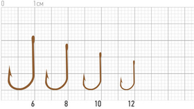 Крючки Cobra Feeder Classic CF201, размер №6, упаковка 10 шт.