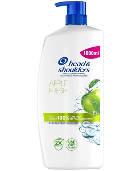 Шампунь против перхоти Head&Shoulders Apple Fresh, 1000 мл, Яблочная свежесть