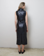 Платье из искусственной кожи черный