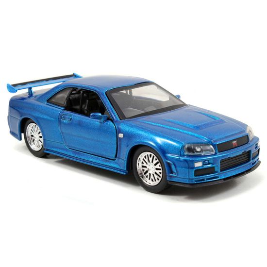 Модель Машинки Форсаж 1:32 2002 Nissan Skyline GTR R34-Blue