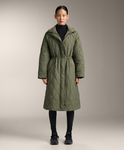 Oysho Водоотталкивающая стеганая куртка FELLEX® AEROGEL, хаки