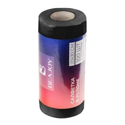 Салфетка в рулоне BEAJOY 20*30 см, черный спанлейс