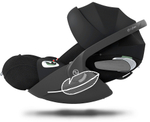 Коляска Cybex Coya Matt Black Frame Cloud T i-Size Sepia Black Plus Leaf Green с дождевиком