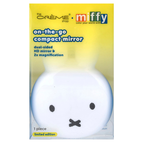 The Creme Shop, Miffy, компактное зеркальце, для использования в дороге, 1 шт.