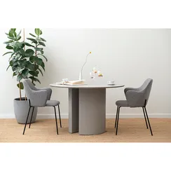 Стол Ellie, Ø120 см, серый меламин