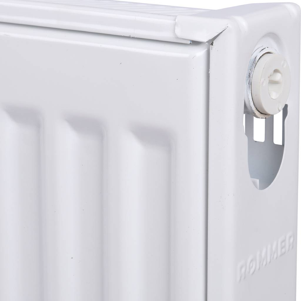 Радиатор панельный профильный ROMMER Ventil тип 11 - 300x1200 мм (подключение нижнее, цвет белый)