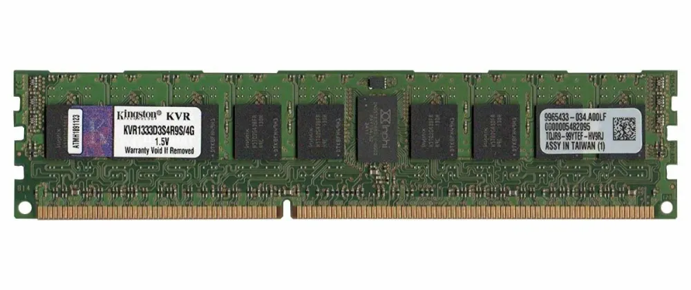 Оперативная память Kingston TECHNOLOGY VALUERAM 4GB DDR3 240-PIN DIMM KIT KVR1333D3D8R9S/4G