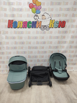 Коляска модульная 3в1 Farfello Baby shell 2024 зелёный