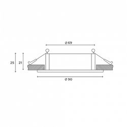 Встраиваемый светильник Hesby Lighting AtLas HSBL_0086