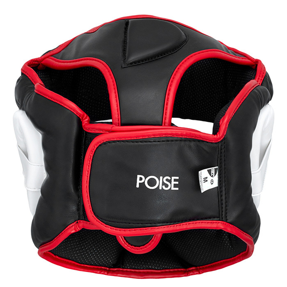 HGP-9015 Боксерский шлем POISE черно-красный