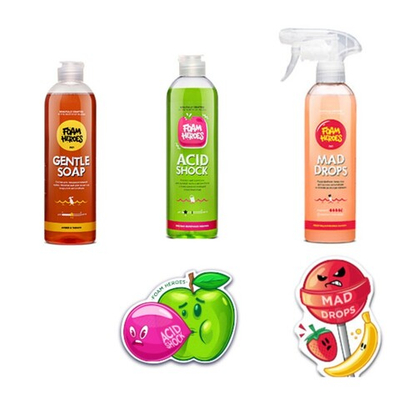 Набор для трехфазной мойки Gentle Soap Amber & Tabaco + Acid Shock+Mad Drops Candy