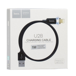 Кабель USB - Lightning HOCO U28 Magnetic (черный) 1м