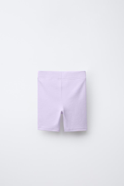 ZARA НАБОР ИЗ 2 ОДНОТОННЫХ ВЕЛОСИПЕДОК, ЦВЕТ МАЛЬВЫ