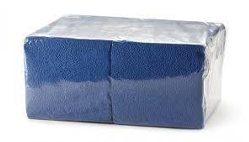 Салфетки бумажные Биг Пак 24*24см, Синие (Интенсив) 12упак/кор