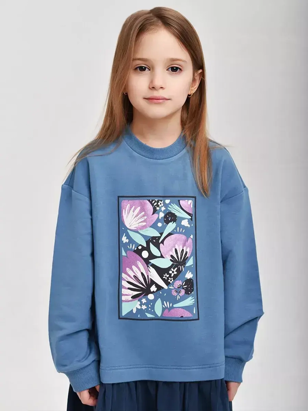 Платье толстовка с длинным рукавом