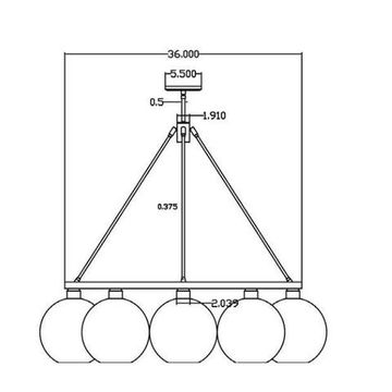 replica Niche Modern Solaby chandelier (5 lamps)