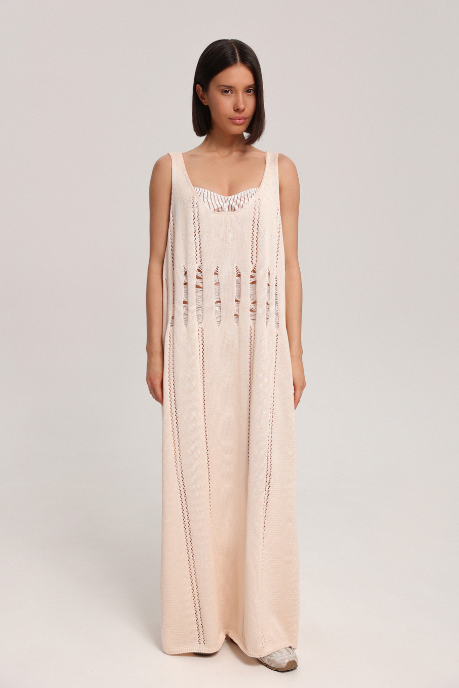 Платье-майка вязаное