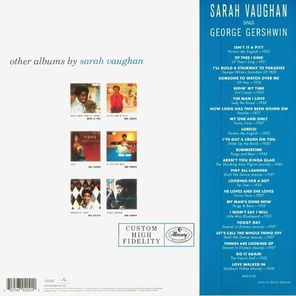 Sarah Vaughan / Sarah Vaughan Sings George Gershwin (2LP)