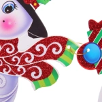 Гирлянда бумажная Новогодняя 2,1 м «Снеговики»