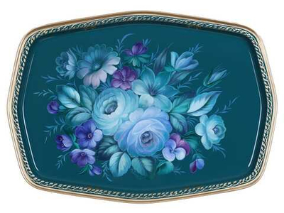 Zhostovo metal tray A18D180526137