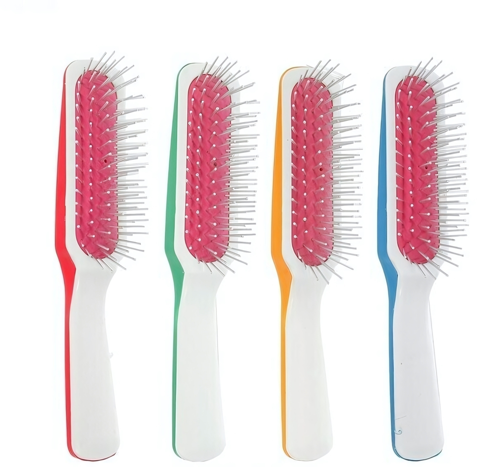 Расческа массажная для волос Жаклин, цвет микс, 3,5*20 см