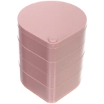 Органайзер для хранения «ФРАНКОТТА», цвет пудровый, четыре отделения, 12.5*11.5см (упаковка коробка)