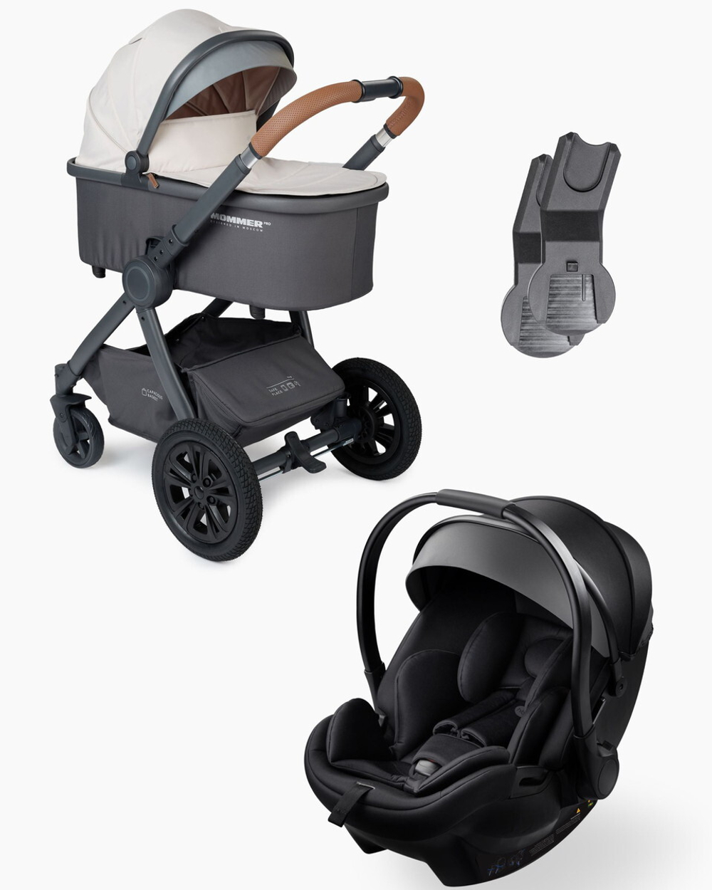 Детская коляска Happy Baby Mommer Pro 3 в 1 Beige