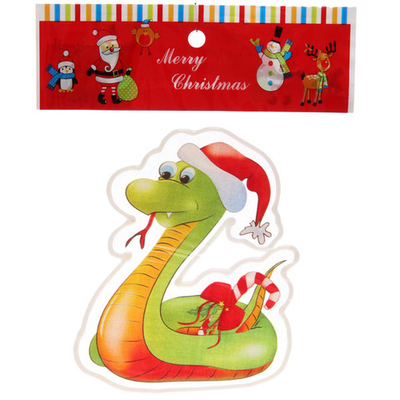 Наклейка на стекло «Красотка змейка» 15*20 см