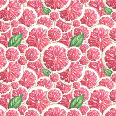 Акварельный Грейпфрут дольки