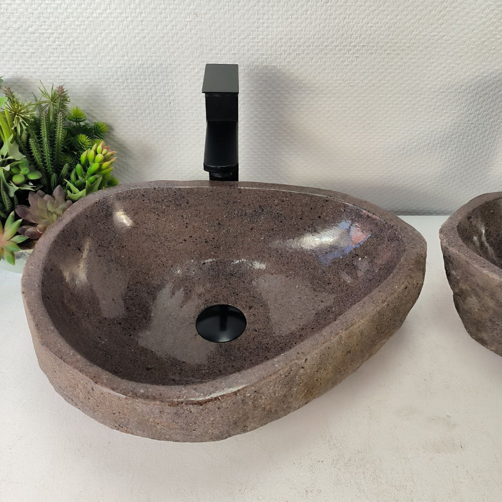 Раковина из речного камня ПАРА! RS-65336 46*36*15 0865
