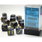 Chessex 12-D6 set (16mm) - Speckled Twilight
