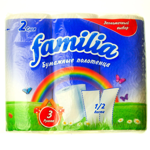 Бумажное полотенце Familia" 2сл. 3шт. CLASSIC