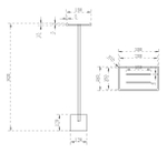 Стойка для ванной комнаты ABBER Stein AS1635MB черная матовая