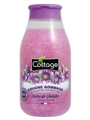 COTTAGE.Гель для душа отшелушивающий ФИАЛКА / Exfoliating Shower Gel Violet Sugar 270 мл