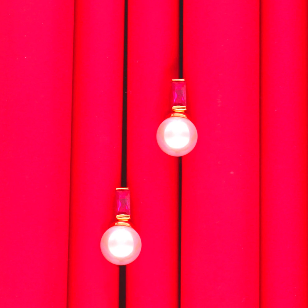 Подарочный комплект Majorica: серьги и кольцо Selene