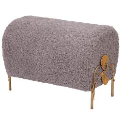 Банкетка Нимфея Серый Бронза