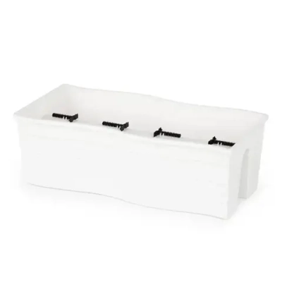 Кашпо на перила 585х200 большое (белый)