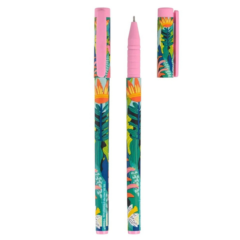 Ручка шариковая, масляная, Vinson, синие чернила, серия "Tropical 2", 20 шт