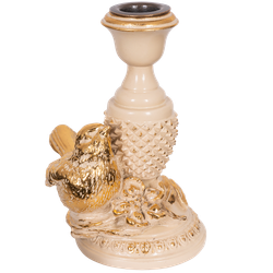 Подсвечник Птичка Терра левый Айвори