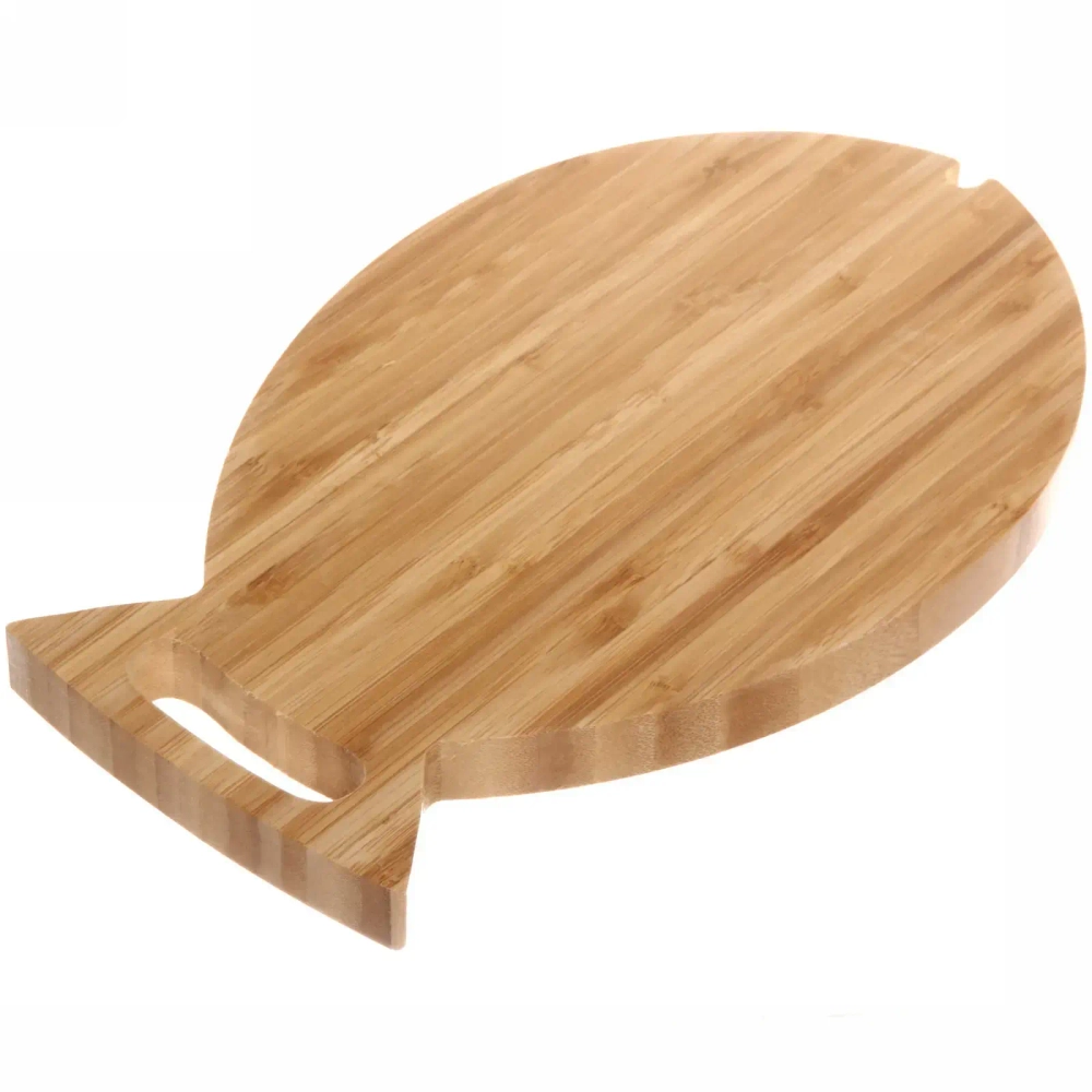 Доска бамбуковая для подачи и сервировки «SHEF» 32,5*20см Рыбка