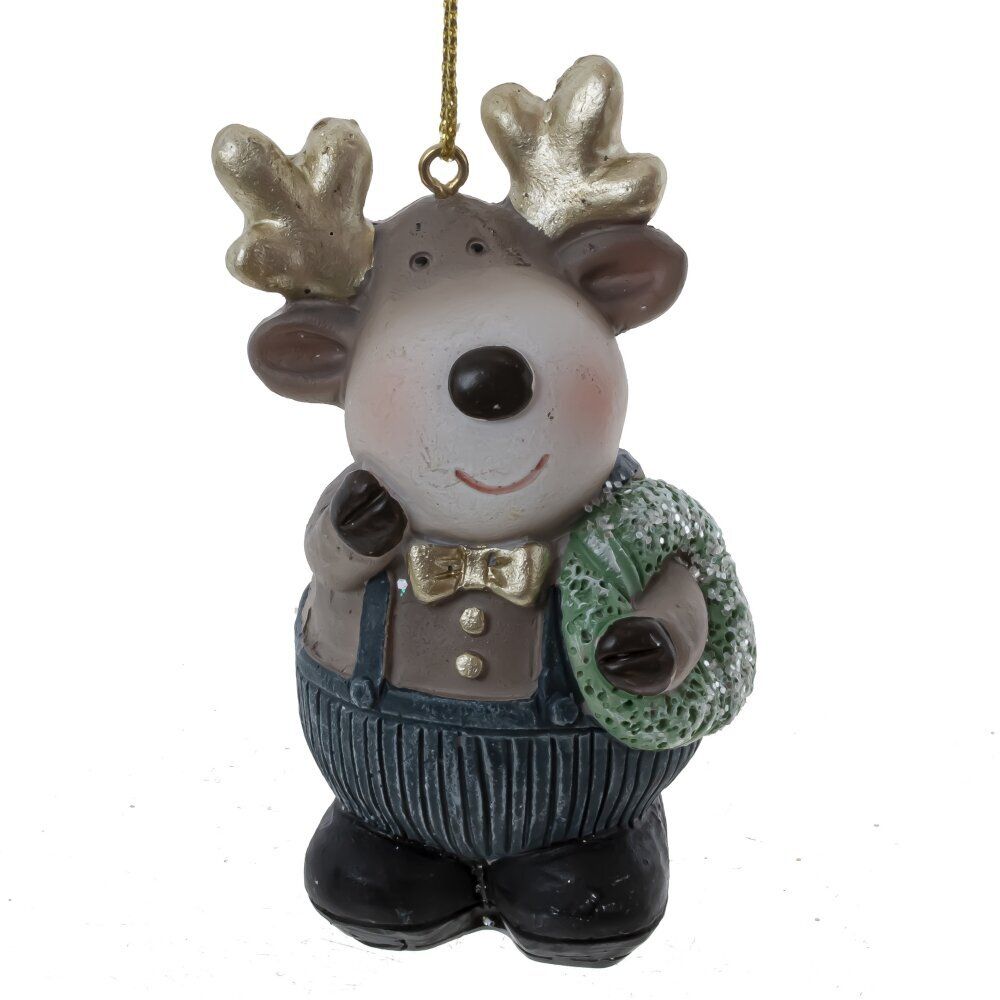GAEM Фигурка декоративная подвесная "Олень", L5 W3,5 H8,5 см, 4в.