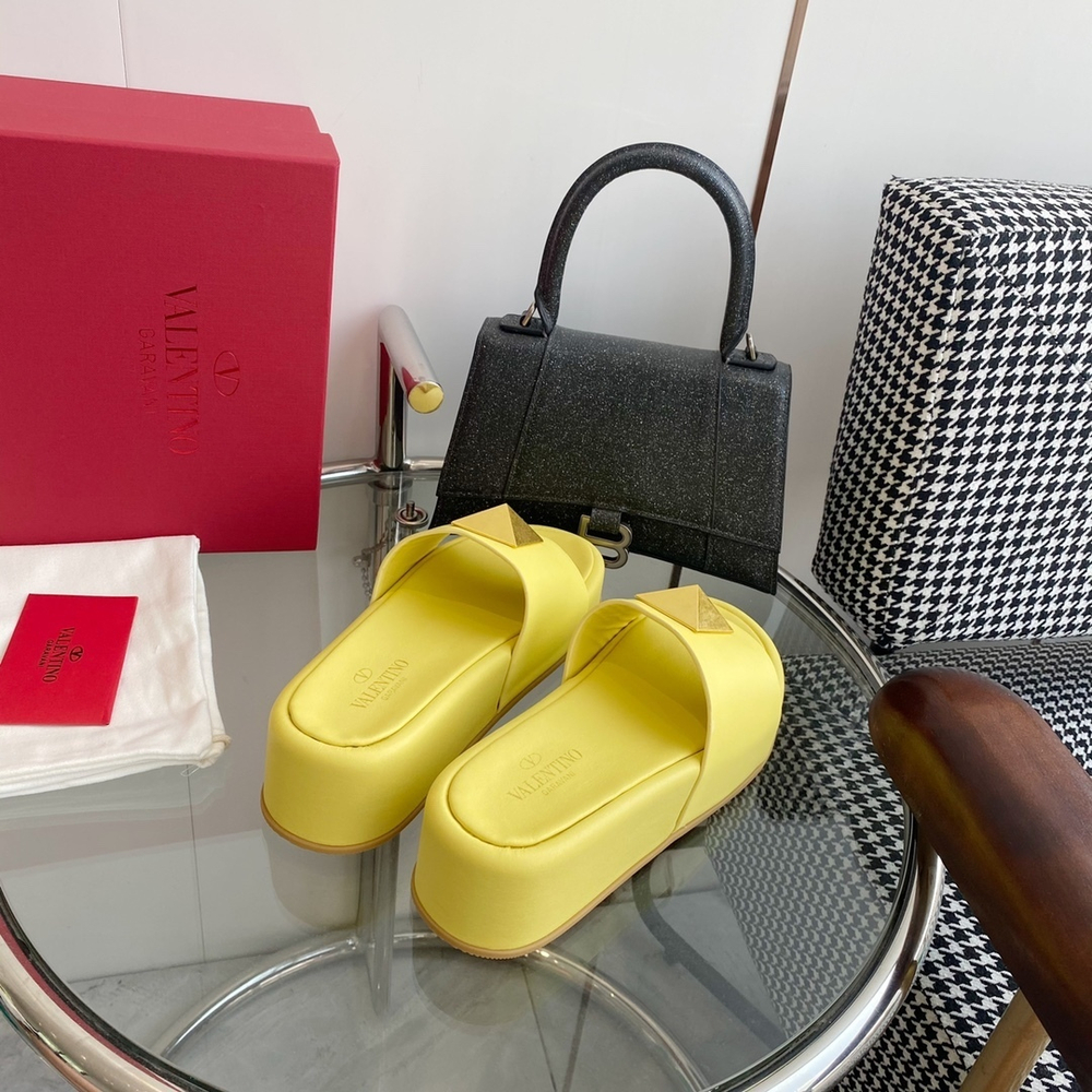 Valentino Roman Stud Slide Sandal