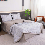 Комплект постельного белья Сатин с Одеялом 100% хлопок 160x80 на резинке OBR169