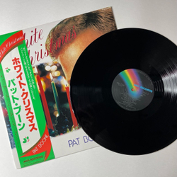 Винтажная виниловая пластинка LP Pat Boone White Christmas (Japan 1979) (Obi) Jingle Bells