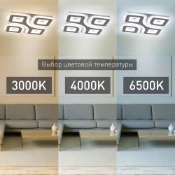 Светильник потолочный светодиодный ЭРА GEO с ДУ SPB-6 GEO-4 RC 75 с пультом 75Вт