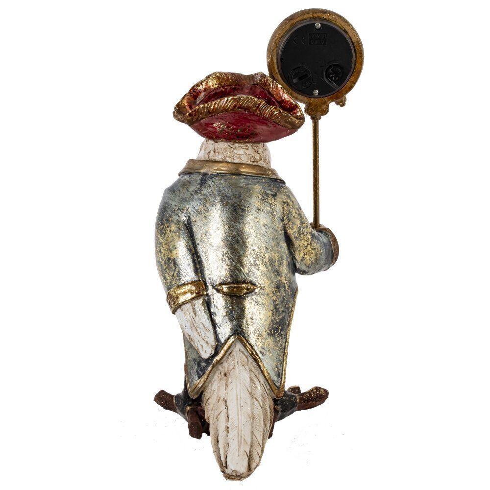 GAEM Фигурка декоративная с часами "Попугай" (LR44х1 н/п), L12 W13 H23 см