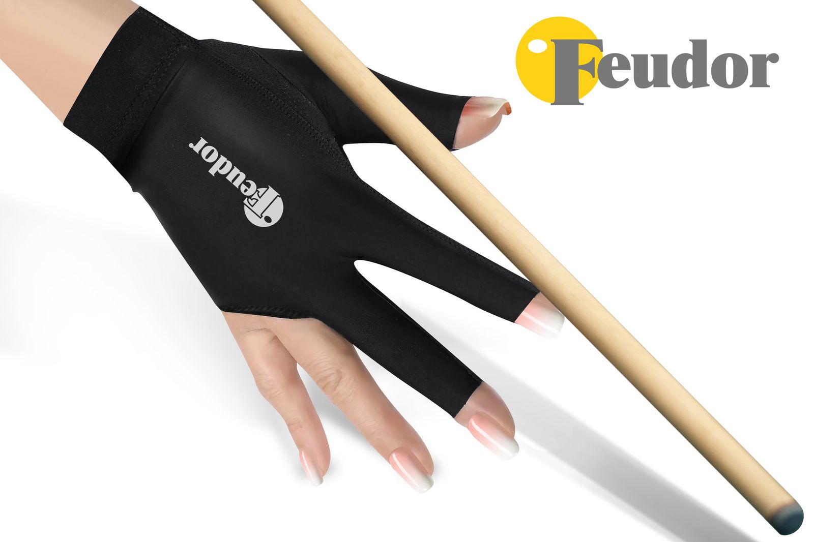 Перчатка-бильярдная Feudor Pro black Right M/L фото №4