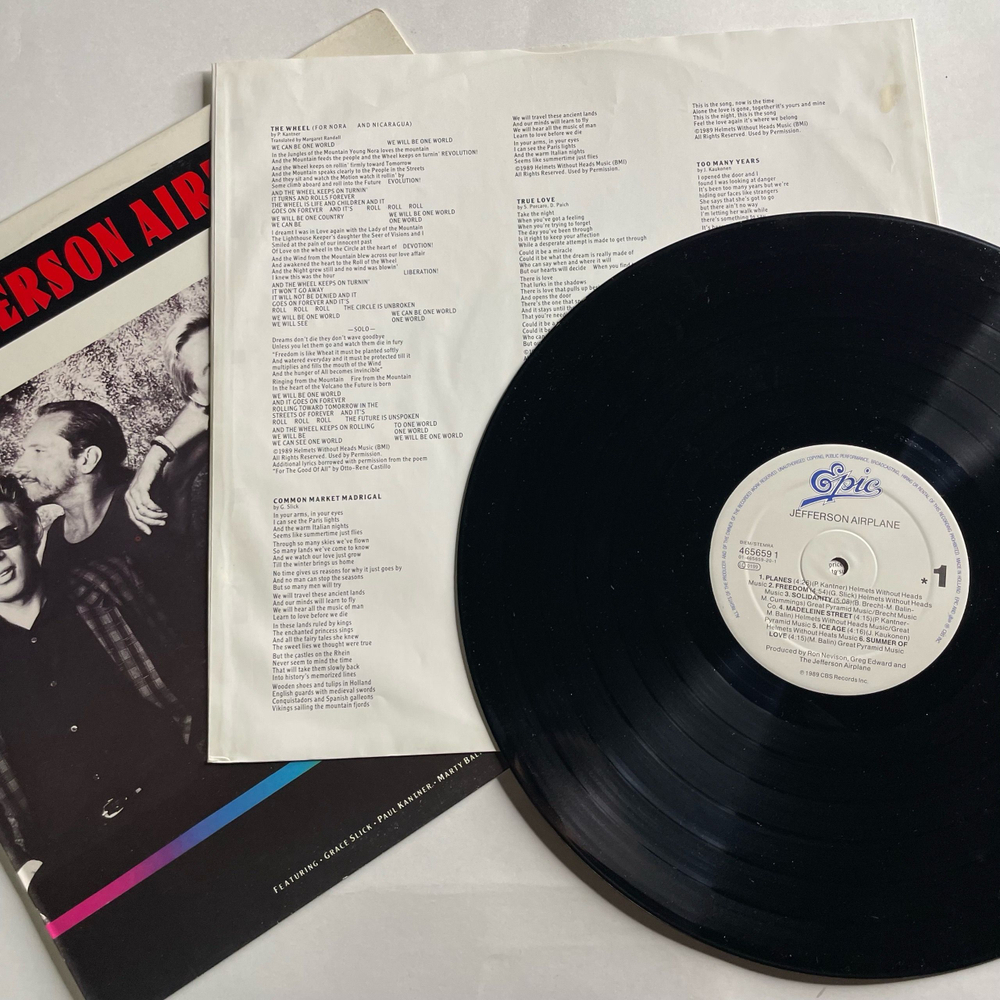 Винтажная виниловая пластинка LP Jefferson Airplane (Европейский Союз 1989)